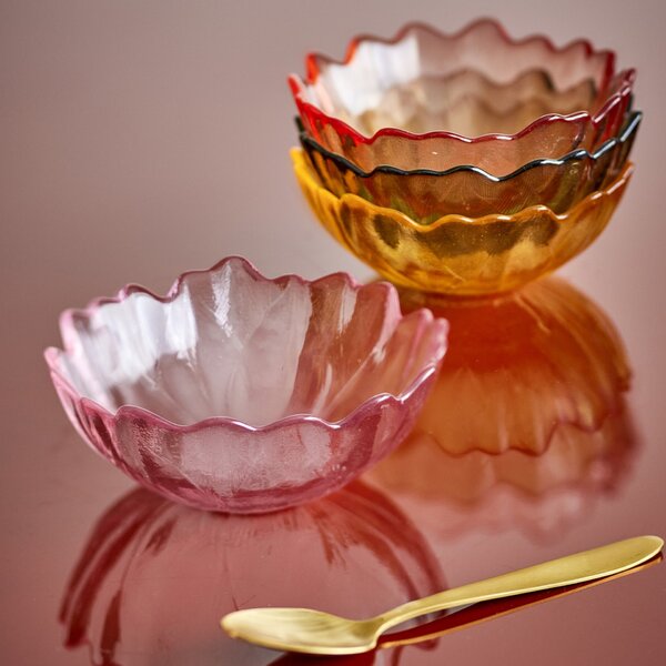 Skleněná mistička Kana Multi Glass 120 ml – set 4 ks