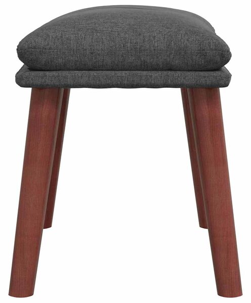 Podnožka tmavě šedá 45 x 29,5 x 35 cm textil 341458