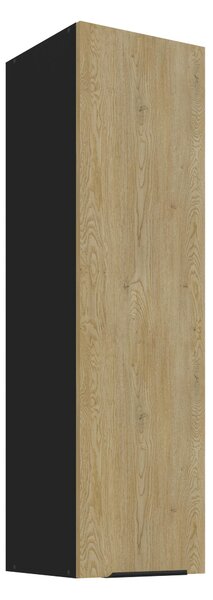 Horní kuchyňská skříňka Carminia 30 G-108 1F (dub cremona + černá)