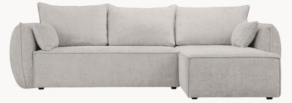 Rohová rozkládací pohovka's úložným prostorem Eris Light Grey, 4místná