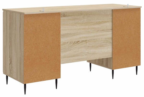 Stůl s policí Dub sonoma 142,5 x 50 x 75 cm Kompozitní dřevo 3414587