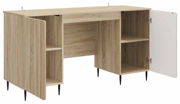 Stůl s policí Dub sonoma 142,5 x 50 x 75 cm Kompozitní dřevo 3414587