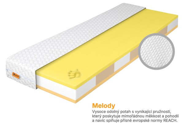 Wilsondo Pěnová matrace s paměťovou pěnou Flexora 80×200