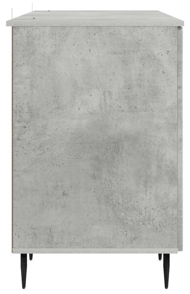 Stůl s policí Betonově šedá 142,5 x 50 x 75 cm Kompozitní dřevo 3414588