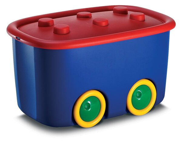 Modrý plastový dětský úložný box 58x39x32 cm Funny Box – KIS