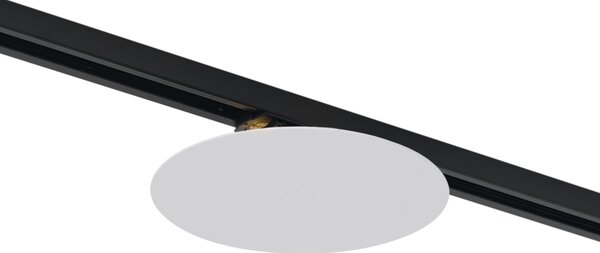 Moderní bílá stropní lampa pro kolejnicový systém 1-fázový 2-světla - Iconic Pulley