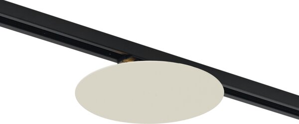 Moderní béžové stropní svítidlo pro 1fázový kolejnicový systém s 2 světly – Iconic Pulley