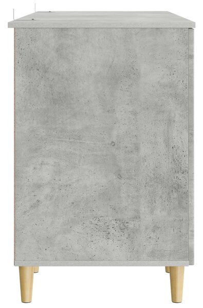 Stůl s policí Betonově šedá 142,5 x 50 x 75 cm Kompozitní dřevo 3414597