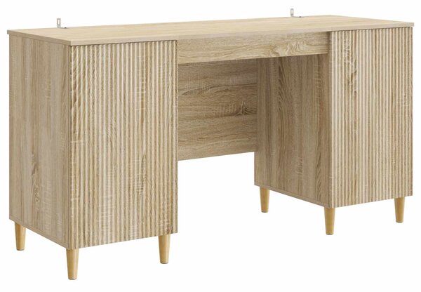Stůl s policí Dub sonoma 142,5 x 50 x 75 cm Kompozitní dřevo 3414596
