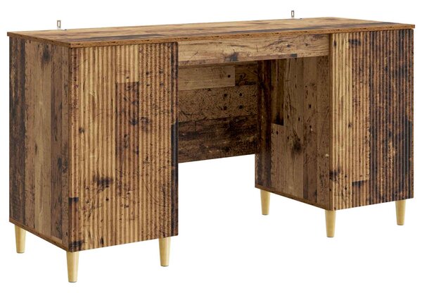 Stůl s policí Staré dřevo 142,5 x 50 x 75 cm Kompozitní dřevo 3414601
