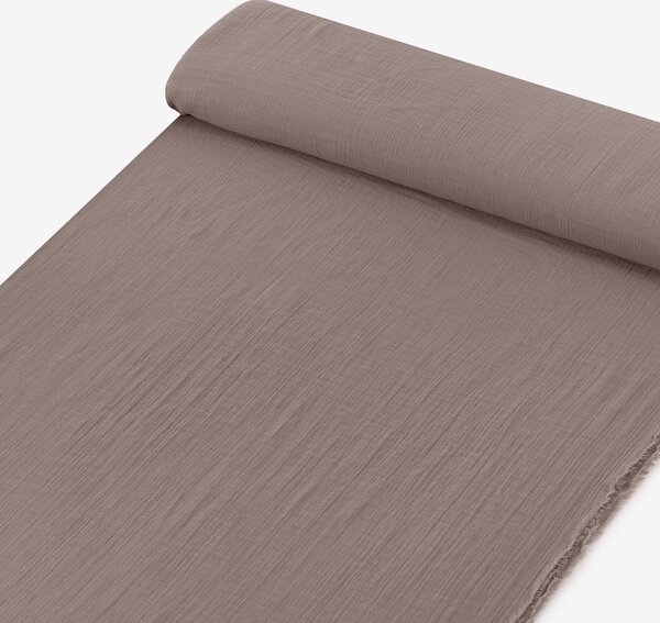 Goldea mušelínová látka - kávová hnědá 240 cm