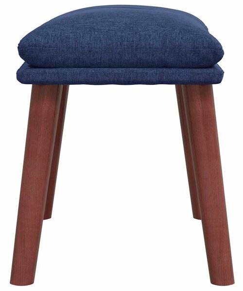 Podnožka modrá 45 x 29,5 x 35 cm textil 341461