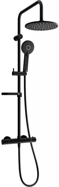 Mexen KX40 sprchový set s termostatickou baterií Kai, černá, 771504091-70