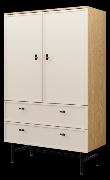 Komoda ELORA 5 2D2S Kombinace barev: Baltic Storm/ Toffee