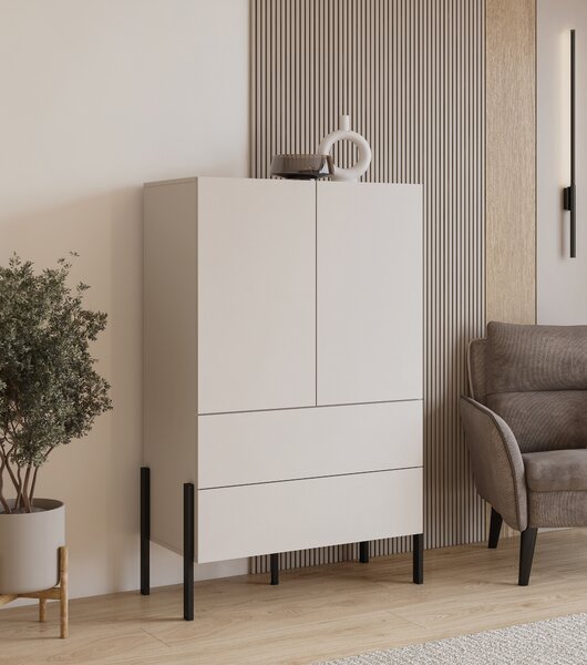 Šatní skříň Juka 2D2S (kašmír). Akce -12%