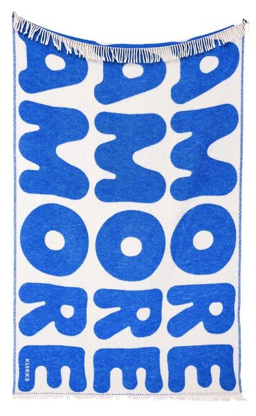 Vlněný pléd Klekks No. 11 Blue (130 × 200 cm)