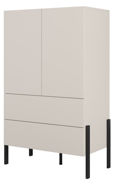 Šatní skříň Juka 2D2S (kašmír). Akce -12%