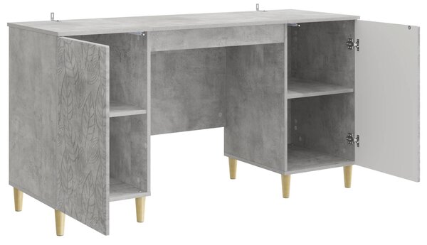 Stůl Betonově šedá 142,5 x 50 x 75 cm Kompozitní dřevo 3414615