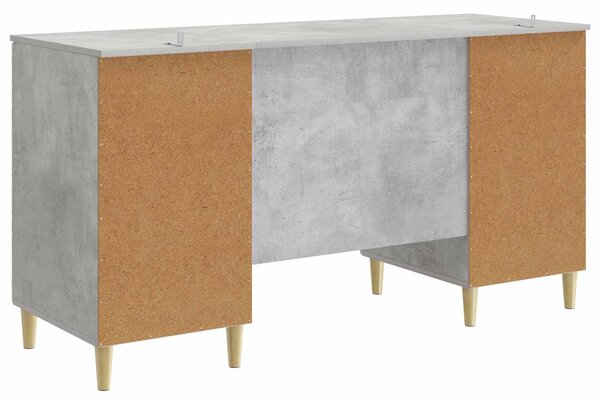 Stůl Betonově šedá 142,5 x 50 x 75 cm Kompozitní dřevo 3414615