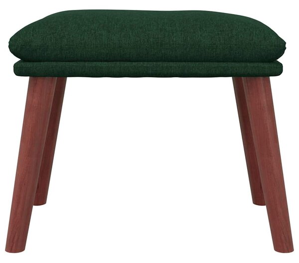 Podnožka tmavě zelená 45 x 29,5 x 35 cm textil 341462