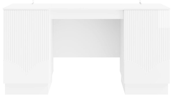Stůl Bílá s vysokým leskem 142,5 x 50 x 75 cm Kompozitní dřevo 3414625