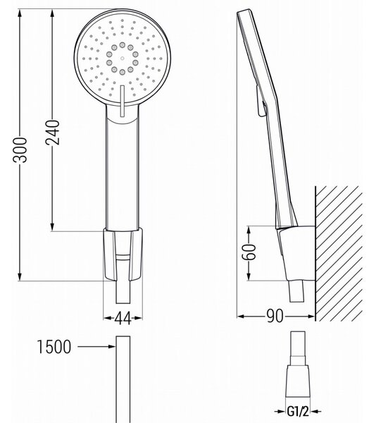 Mexen Milo R40 vanová sada, zlatá - 71303R40-50