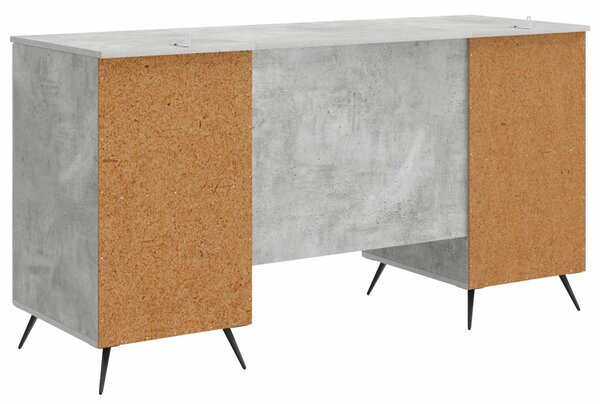 Stůl Betonově šedá 142,5 x 50 x 75 cm Kompozitní dřevo 3414633