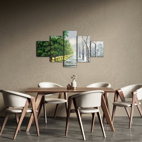 Obraz - Zima versus léto (125x70 cm)