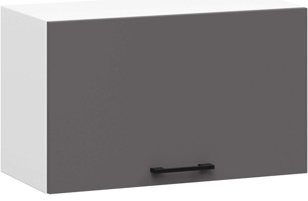 Ak furniture Závěsná kuchyňská skříňka OLIVIE 60x29 cm matná bílá/matná grafitově šedá