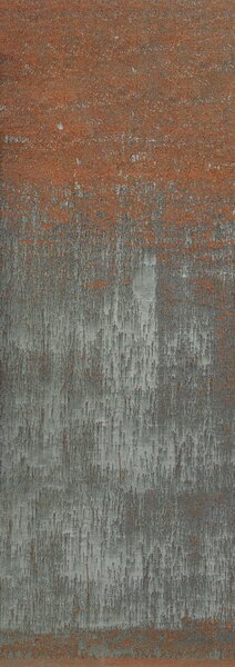 Luxusní vliesová obrazová tapeta, šedá, oranžová, Imitace rezavého plechu, DGERO4011-260, Erosion, Masureel