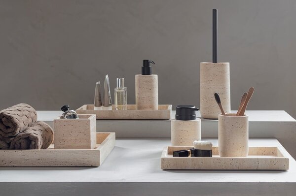 Béžový kamenný dávkovač mýdla 250 ml Travertine – Mette Ditmer Denmark