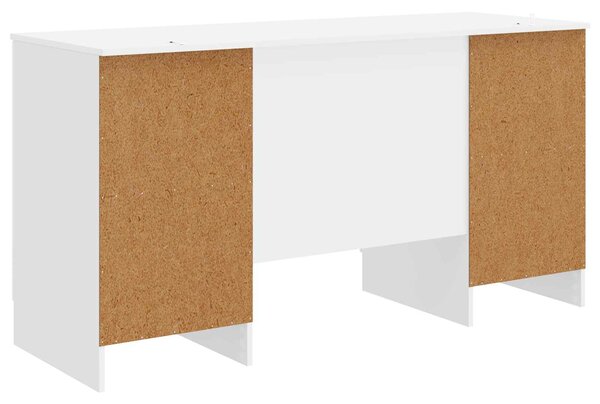 Stůl Bílá s vysokým leskem 142,5 x 50 x 75 cm Kompozitní dřevo 3414643