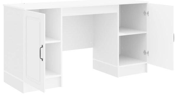 Stůl Bílá s vysokým leskem 142,5 x 50 x 75 cm Kompozitní dřevo 3414643