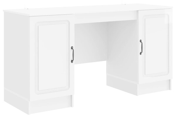 Stůl Bílá s vysokým leskem 142,5 x 50 x 75 cm Kompozitní dřevo 3414643
