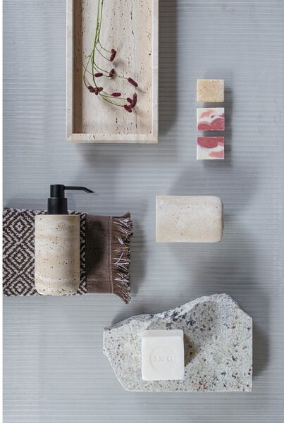 Béžový kamenný dávkovač mýdla 250 ml Travertine – Mette Ditmer Denmark