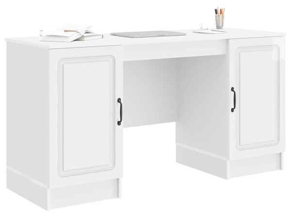 Stůl Bílá s vysokým leskem 142,5 x 50 x 75 cm Kompozitní dřevo 3414643
