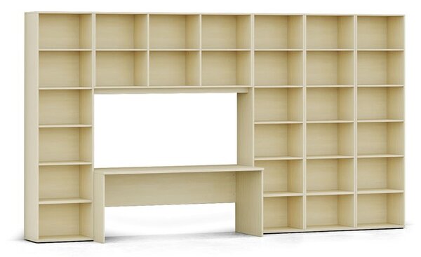 Kancelářský psací stůl INTEGRO, 175x70 cm, bříza