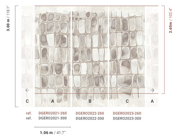 Abstraktní obrazová tapeta, šedá, bílá, Geometrické tvary, DGERO2021-260, Erosion, Masureel