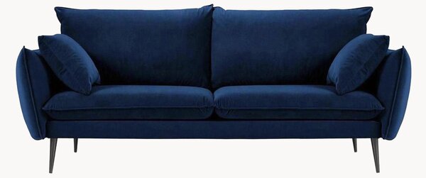 Pohovka Elio Royal Blue & Black, 4místná