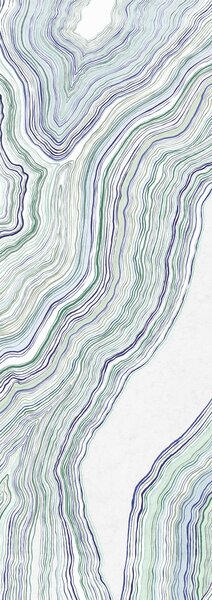 Abstraktní vliesová obrazová tapeta na zeď, zelená, modrá, Pruhy, DGERO1041-260, Erosion, Masureel