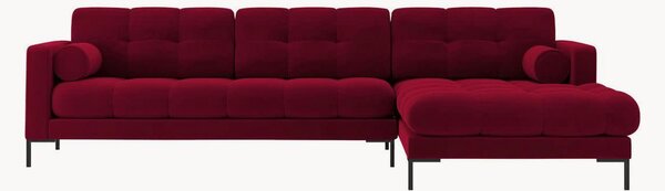 Rohová pohovka Bali Red & Black, 5místná