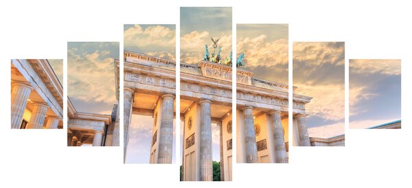 Obraz - Braniborská brána, Berlín, Německo (210x100 cm)
