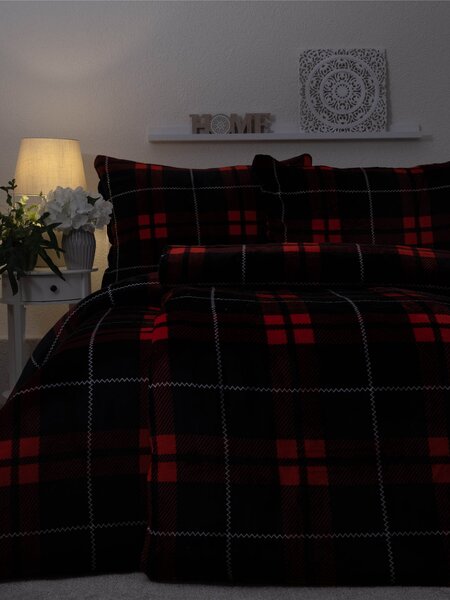 Francouzské povlečení mikroplyš Exclusive – Scot červené