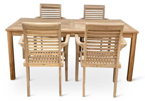 Noela Zahradní teakový set 1+4 pro 4 osoby Garden IV