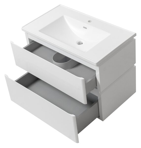 Lavedo Lion II 60 White koupelnová skříňka s umyvadlem z litého mramoru