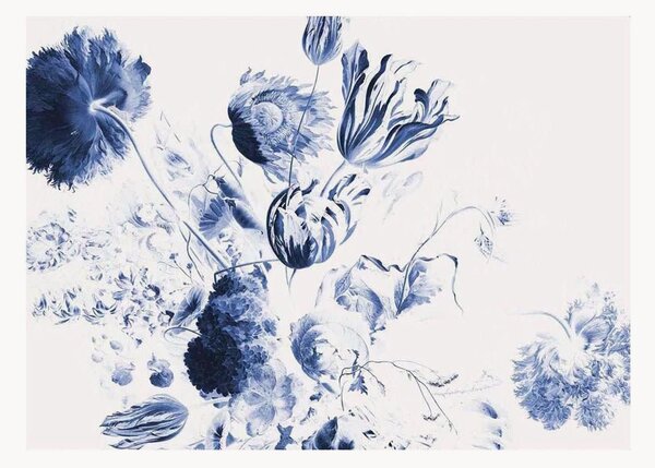 Tapeta Royal Blue Flowers II