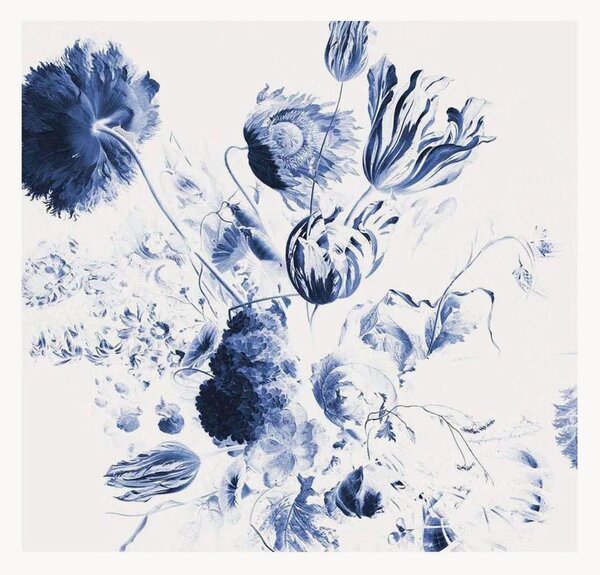 Tapeta Royal Blue Flowers II