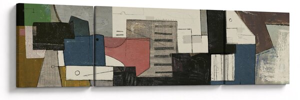 Obraz - Abstrakce, kubismus (170x50 cm)
