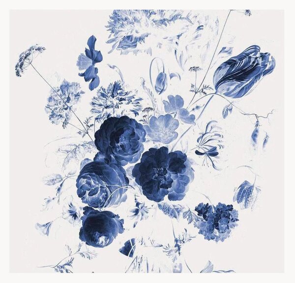 Tapeta Royal Blue Flowers I