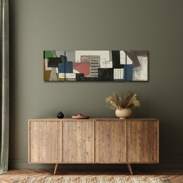 Obraz - Abstrakce, kubismus (170x50 cm)
